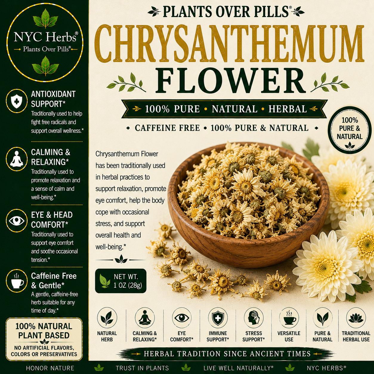 Chrysanthemum Flower | Cooling Cleanse & Eye Support