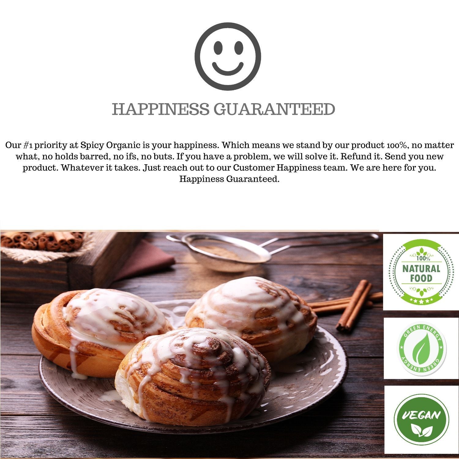 Organic Cassia Cinnamon Powder — USDA Certified, Non-GMO | Chai, Oatmeal & Spiced Baking