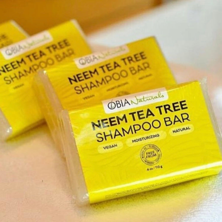 Neem Tea Tree Shampoo Bar — Clarifying Shampoo for Dry Scalp