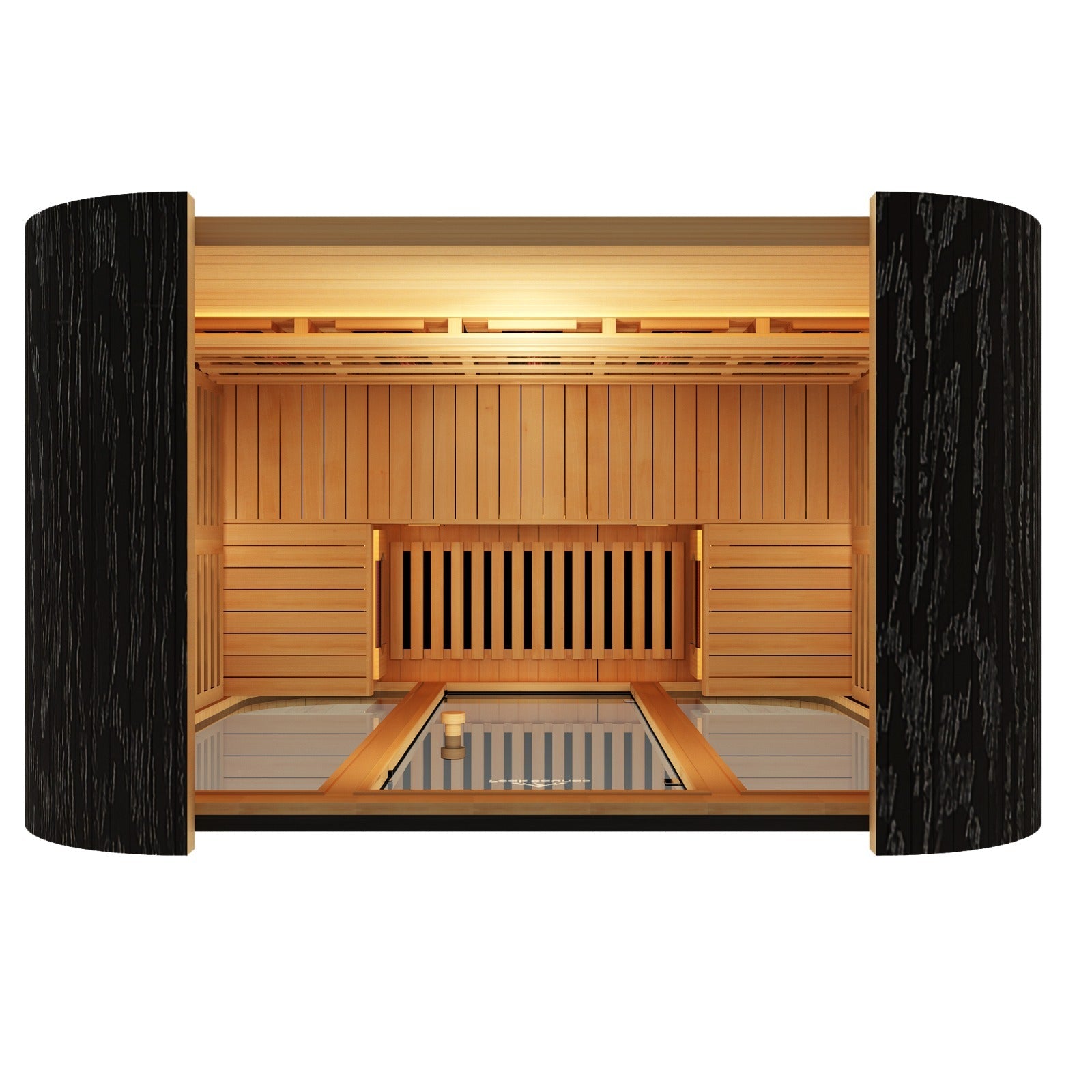Peak Saunas El Capitan 4-Person Outdoor Full Spectrum Infrared Sauna with XL Medical-Grade Red Light Therapy and Smart WiFi App Control