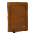 The Jonathan Edwards Study Bible: Experience Abiding Joy in Christ (Nkjv, Brown Leathersoft, Red Letter, Comfort Print, Thumb Indexed)