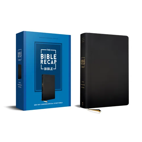 The Bible Recap 365-Day Chronological Study Bible: English Standard Version--Genuine Leather