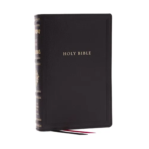 RSV Personal Size Bible with Cross References, Black Leathersoft, (Sovereign Collection)