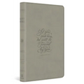 ESV Large Print Value Thinline Bible (Trutone, Stone, 1 Chronicles 28:9 Design)