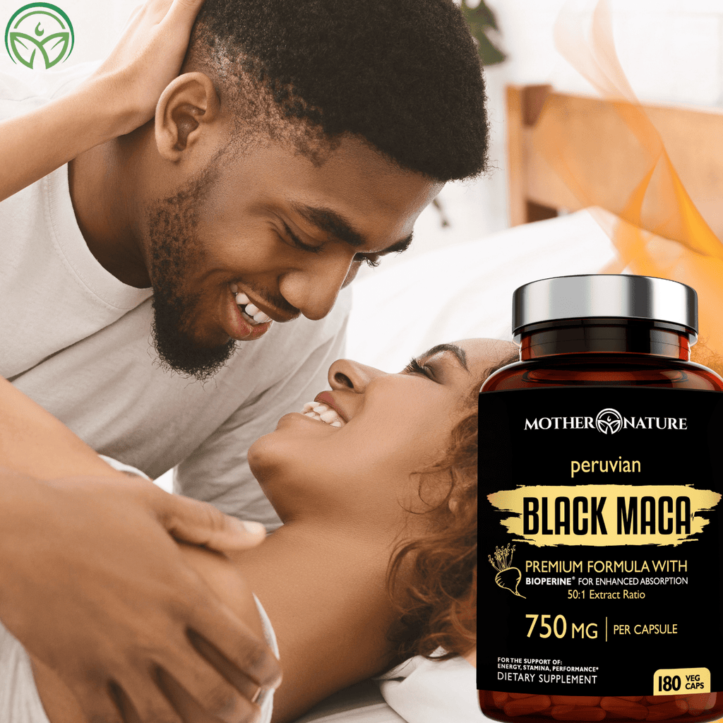 Organic Black Maca Root 750mg | 50:1 Extract