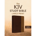 The KJV Study Bible, Large Print (Indexed) [Two-Tone Brown Alpha & Omega]