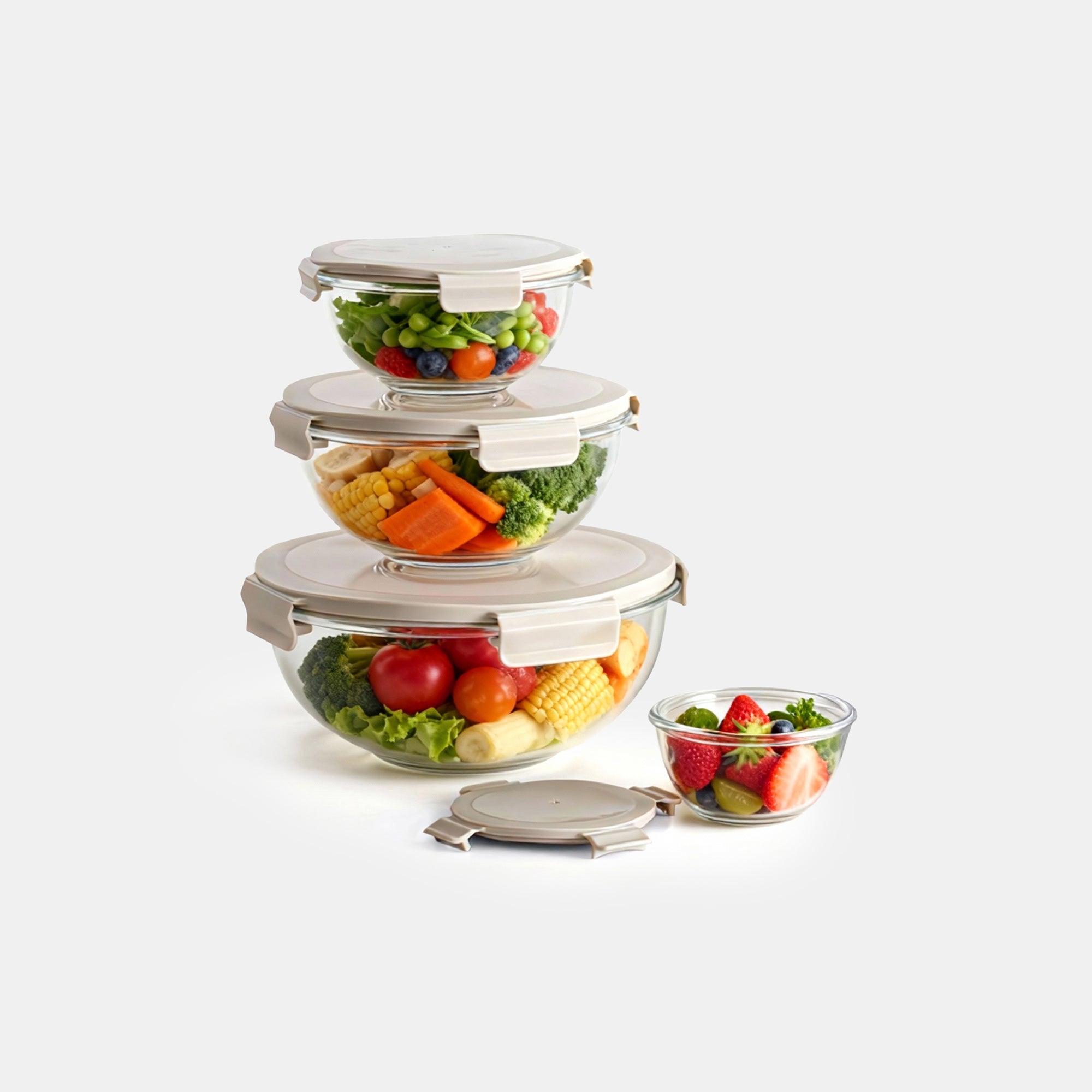 8-PC Mix & Store Serve Glass Bowl Set