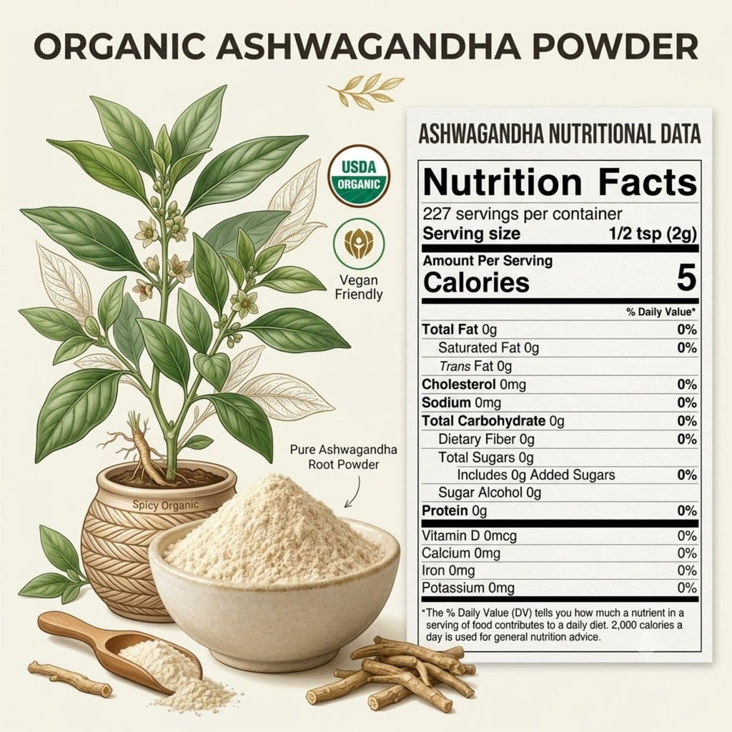 Organic Ashwagandha Root Powder – Withania somnifera