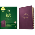 NLT Life Application Study Bible, Third Edition (Leatherlike, Purple, Indexed, Red Letter)