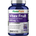 NusaPure Vitex Chasteberry Fruit 20:1 Extract, 450 mg mg 200 Vegan Capsules - Non-GMO, Vegan Dietary Supplement