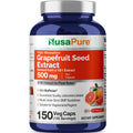 NusaPure Grapefruit Extract 500 mg per Capsule (Extract 10:1) Bioperine 150 Veggie caps (Gluten Free & Non-GMO)