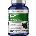 NusaPure Fo-Ti 30:1 Extract, 167 mg per Veg Caps, 200 Count, Non-GMO, Vegan, Bioperine