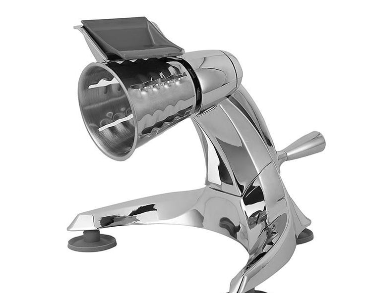 Manual Food Processor & Vegetable Slicer — 5 Interchangeable Cones, Vacuum Stabilization | Platinum