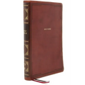 Nkjv, Reference Bible, Super Giant Print, Leathersoft, Brown, Thumb Indexed, Red Letter Edition, Comfort Print: Holy Bible, New King James Version