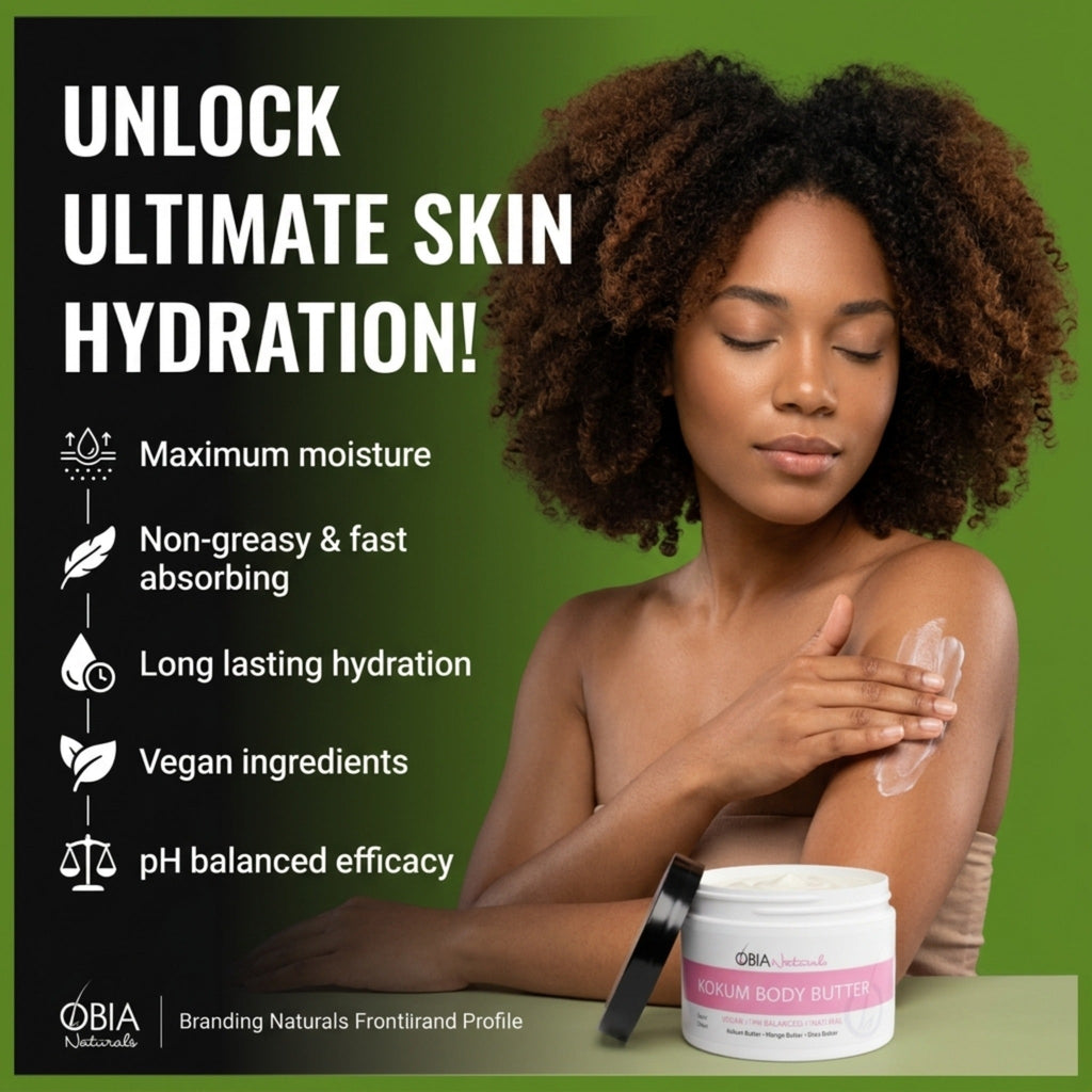 Kokum Body Butter — Vegan Whipped Body Butter for Dry Skin