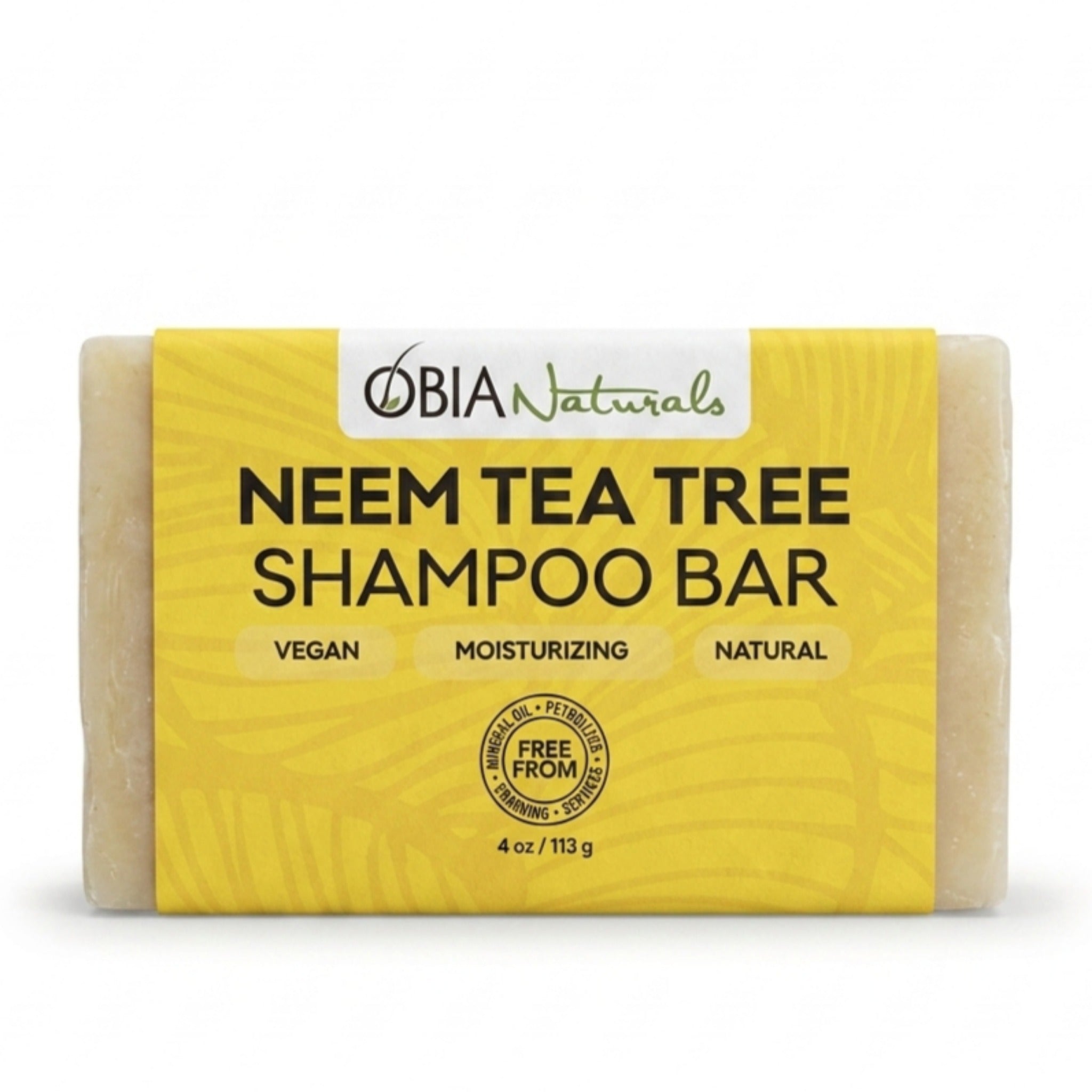 Neem Tea Tree Shampoo Bar — Clarifying Shampoo for Dry Scalp