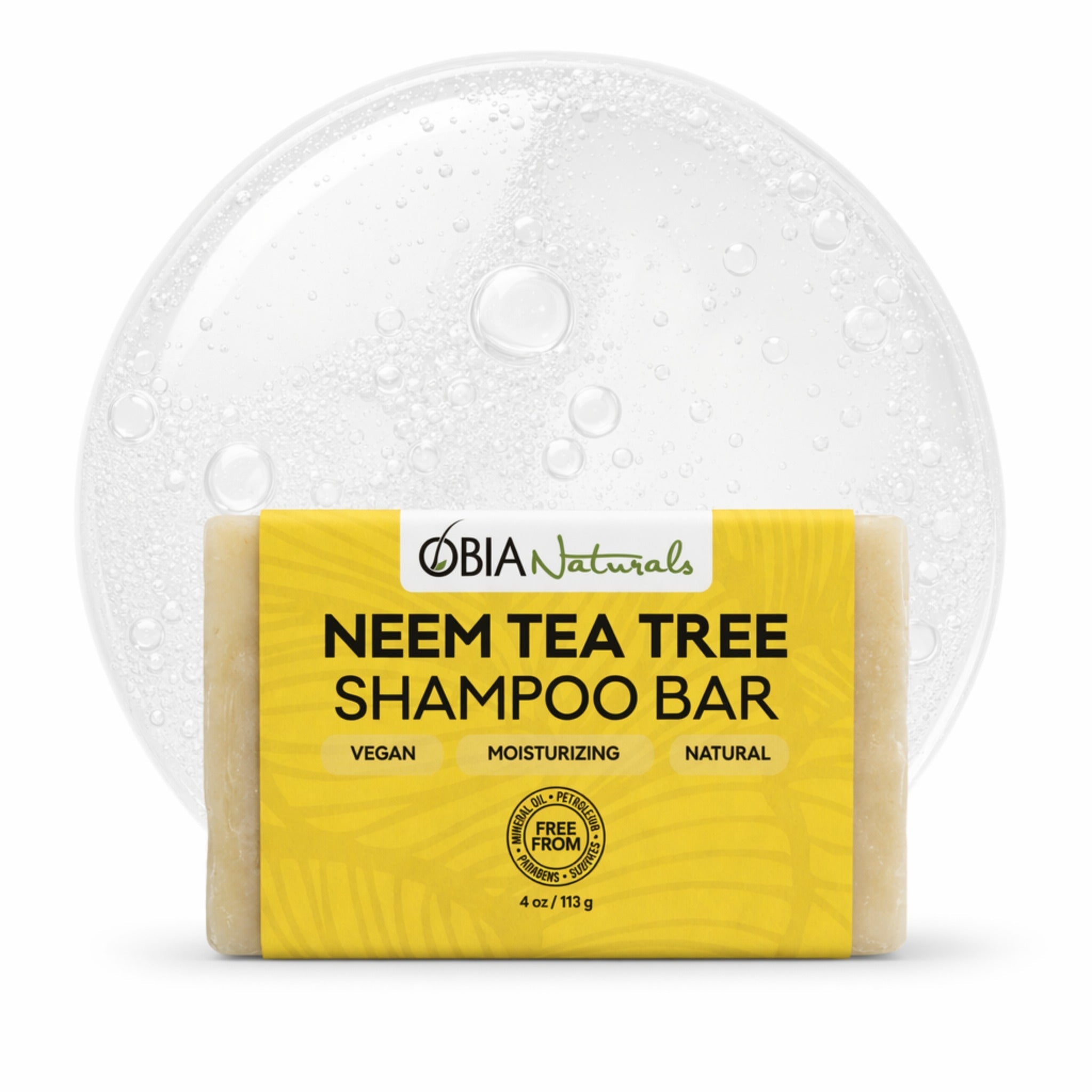 Neem Tea Tree Shampoo Bar — Clarifying Shampoo for Dry Scalp