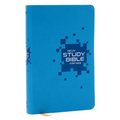 NKJV Study Bible for Kids, Blue Leathersoft: The Premier Study Bible for Children (Ages 7-12)