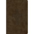 ESV Large Print Value Thinline Bible (Trutone, Olive, Celtic Cross Design)