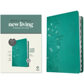 NLT Super Giant Print Bible, Filament Enabled (Leatherlike, Peony Rich Teal, Indexed, Red Letter)