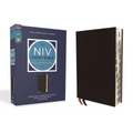 NIV Study Bible, Fully Revised Edition, Bonded Leather, Black, Red Letter, Thumb Indexed, Comfort Print