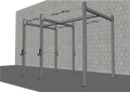 TGrip Commercial 10' Rig Complete Weight Set - 3x3 Steel - Functional Multi-Grip Pull-Up - Sandwich Style J-Hooks