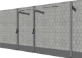 TGrip Commercial 10' Wall Mount Rig - 3x3 Steel - Functional Multi-Grip Pull-Up - Sandwich Style J-Hooks
