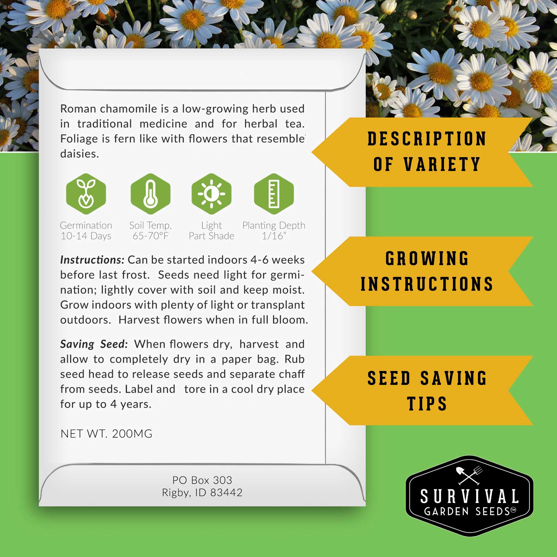Medicinal Herb Seeds Collection – 18 Heirloom Non-GMO Herbs for Wellness, Tea & Home Apothecary Gardens (Lavender, Chamomile, Echinacea, Peppermint, Sage & More)