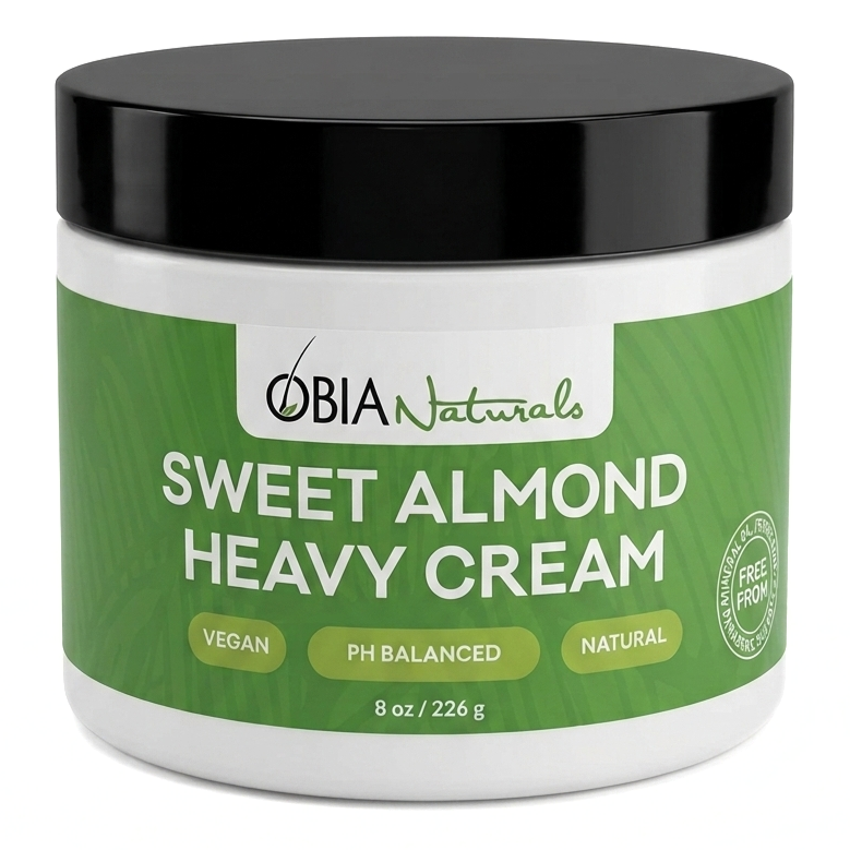 Sweet Almond Heavy Cream — Leave-In Conditioner for Dry, Damaged Hair