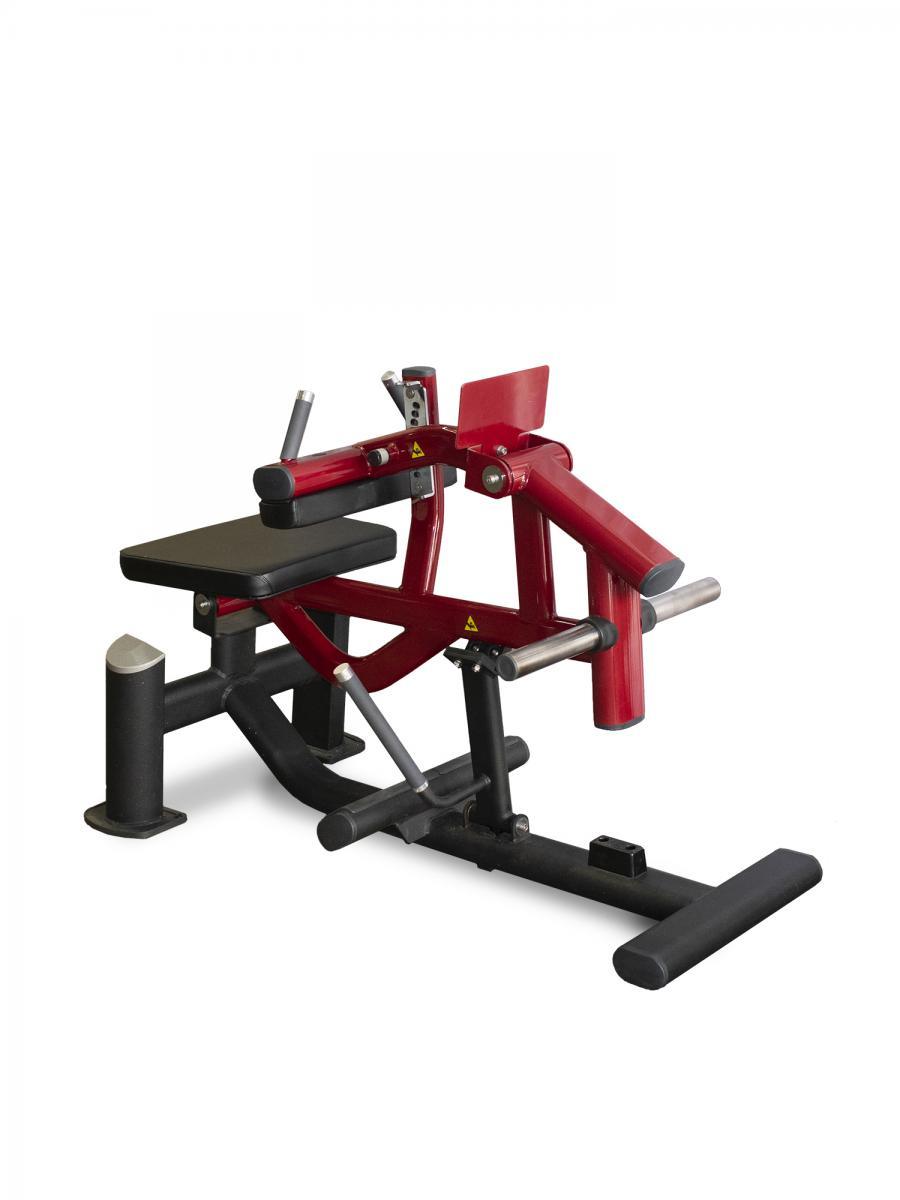 Elite Leverage Seated Calf - Muscle D Fitness - Commercial Grade - Adjustable Seat - Plate Loaded