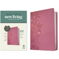 NLT Personal Size Giant Print Bible, Filament Enabled Edition (Red Letter, Leatherlike, Peony Pink)