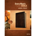 Every Man's Bible Niv, Large Print, Deluxe Explorer Edition (Leatherlike, Rustic Brown)