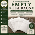 30 Empty Tea Bags
