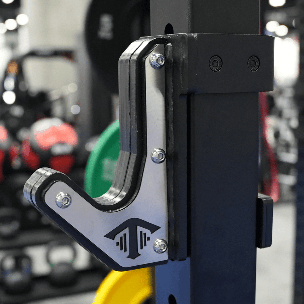 TGrip Commercial 4' Wall Mount Rig Weight Set - 3x3 Steel - Functional Multi-Grip Pull-Up - Sandwich Style J-Hooks