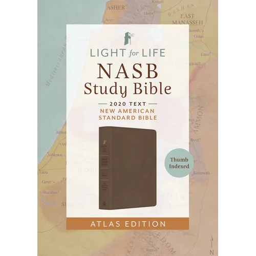 Light for Life NASB Study Bible--Atlas Edition [Thumb Indexed] (Mocha Brown)