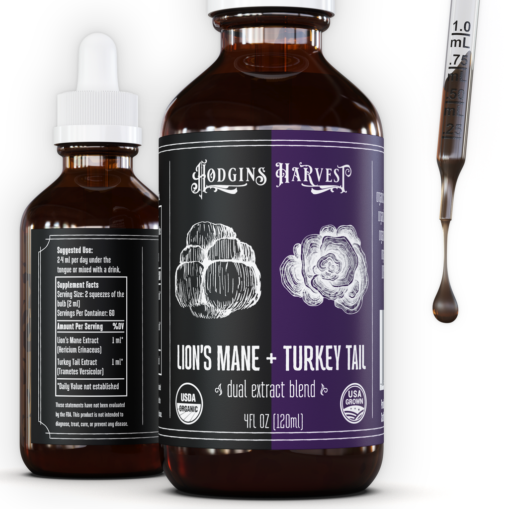 Lion's Mane + Turkey Tail Dual Extract Tincture