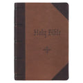 KJV Bible Giant Print Full-Size (Faux Leather, Brown Two-Tone)
