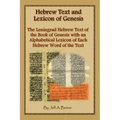 Hebrew Text and Lexicon of Genesis