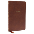 Nkjv, Thinline Bible, Leathersoft, Brown, Red Letter Edition, Comfort Print: Holy Bible, New King James Version