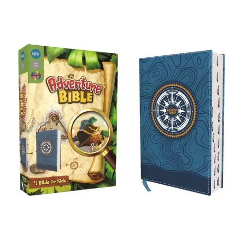 Niv, Adventure Bible, Leathersoft, Blue, Full Color, Thumb Indexed Tabs