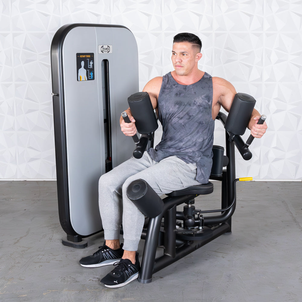 Vogue Selectorized Rotary Torso – Muscle D Fitness, Premium Oblique Trainer