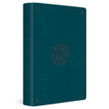 ESV Giant Print Thinline Bible, Red Letter (Trutone, Deep Teal, Emblem Design)