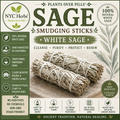 White Sage Smudge Sticks (3 Pack) | Cleansing & Spiritual Protection