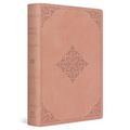ESV Giant Print Value Thinline Bible (Trutone, Blush Rose, Fleur-De-Lis Design)