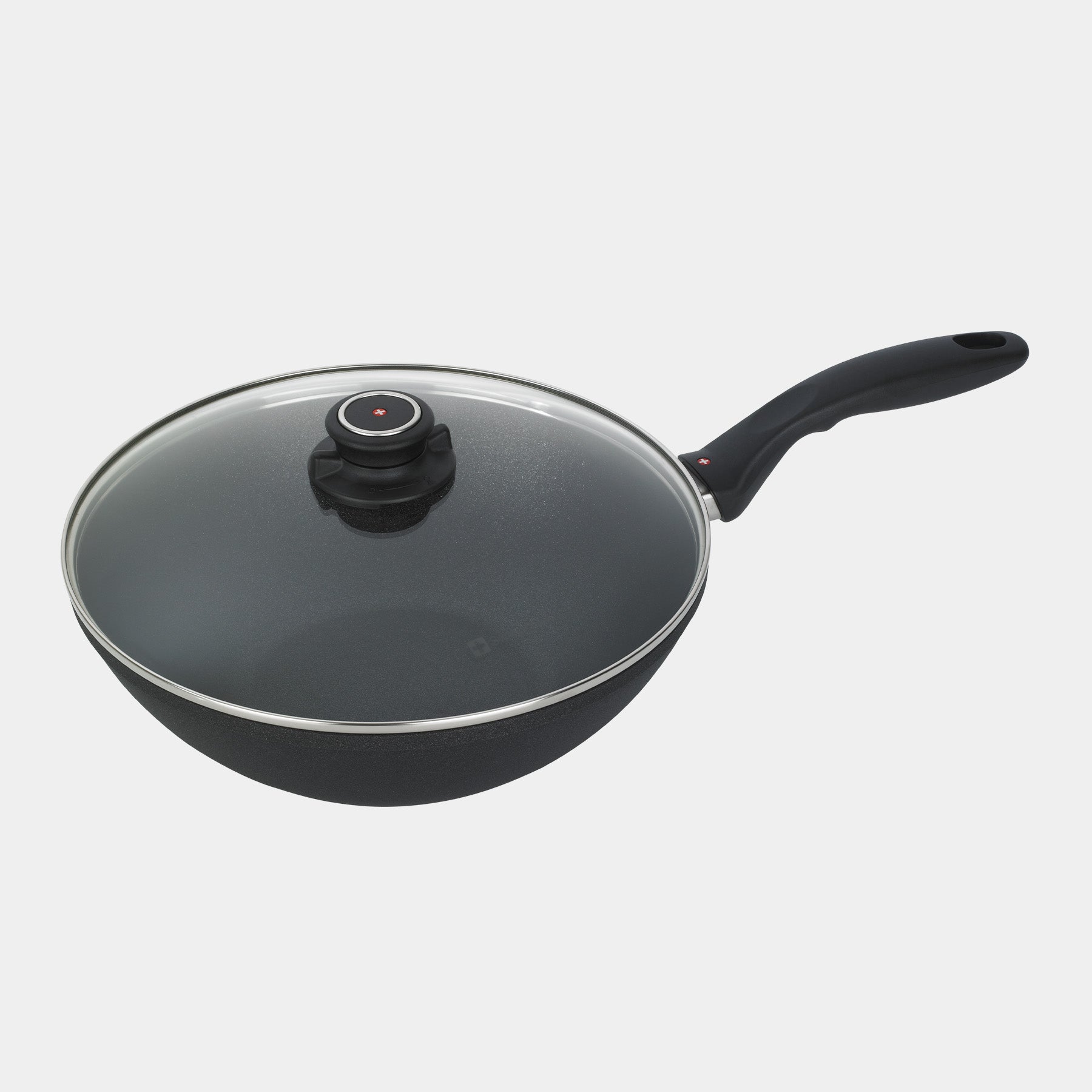 XD Nonstick Wok with Glass Lid | Made in Switzerland