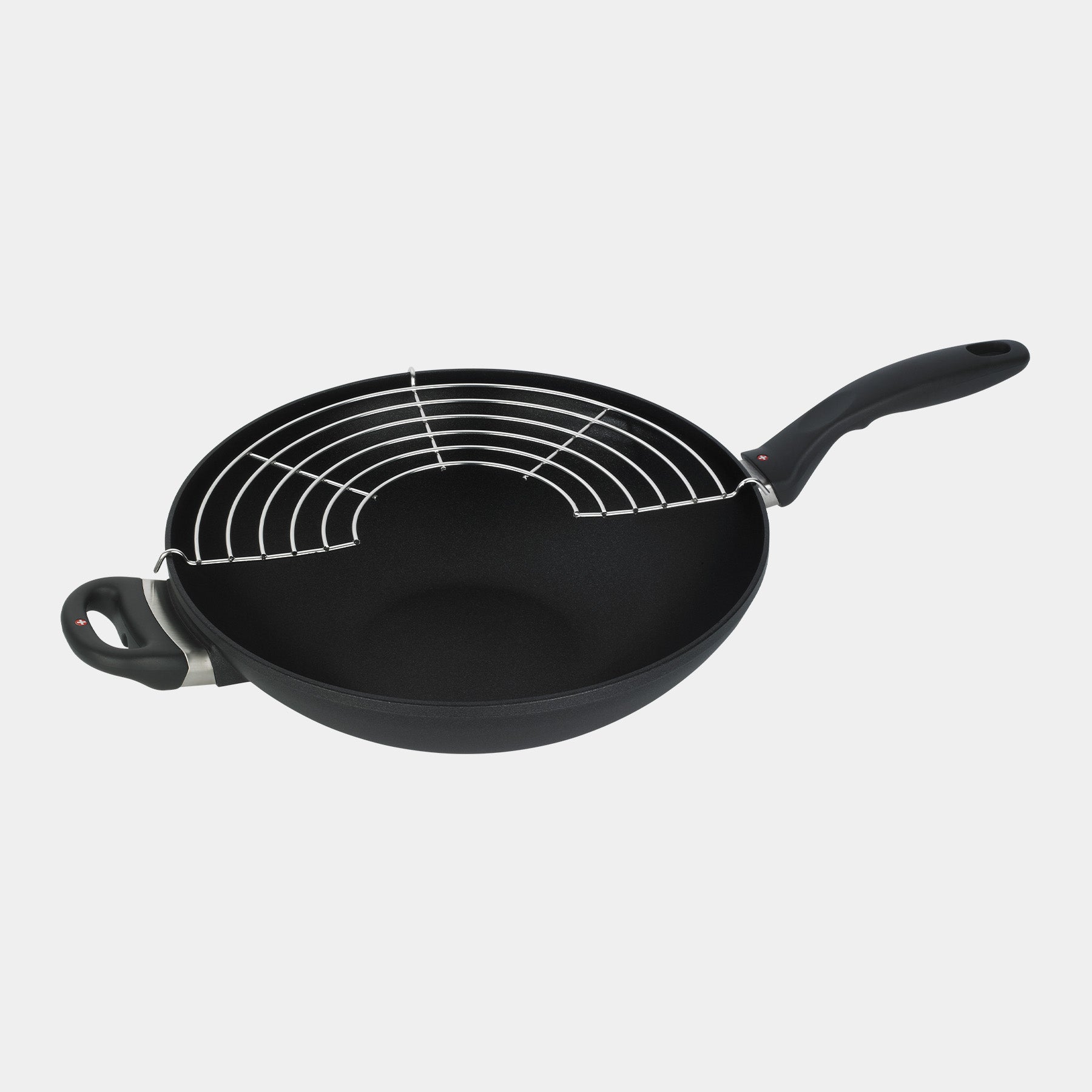 XD Nonstick Wok with Glass Lid - Induction | Made in Switzerland
