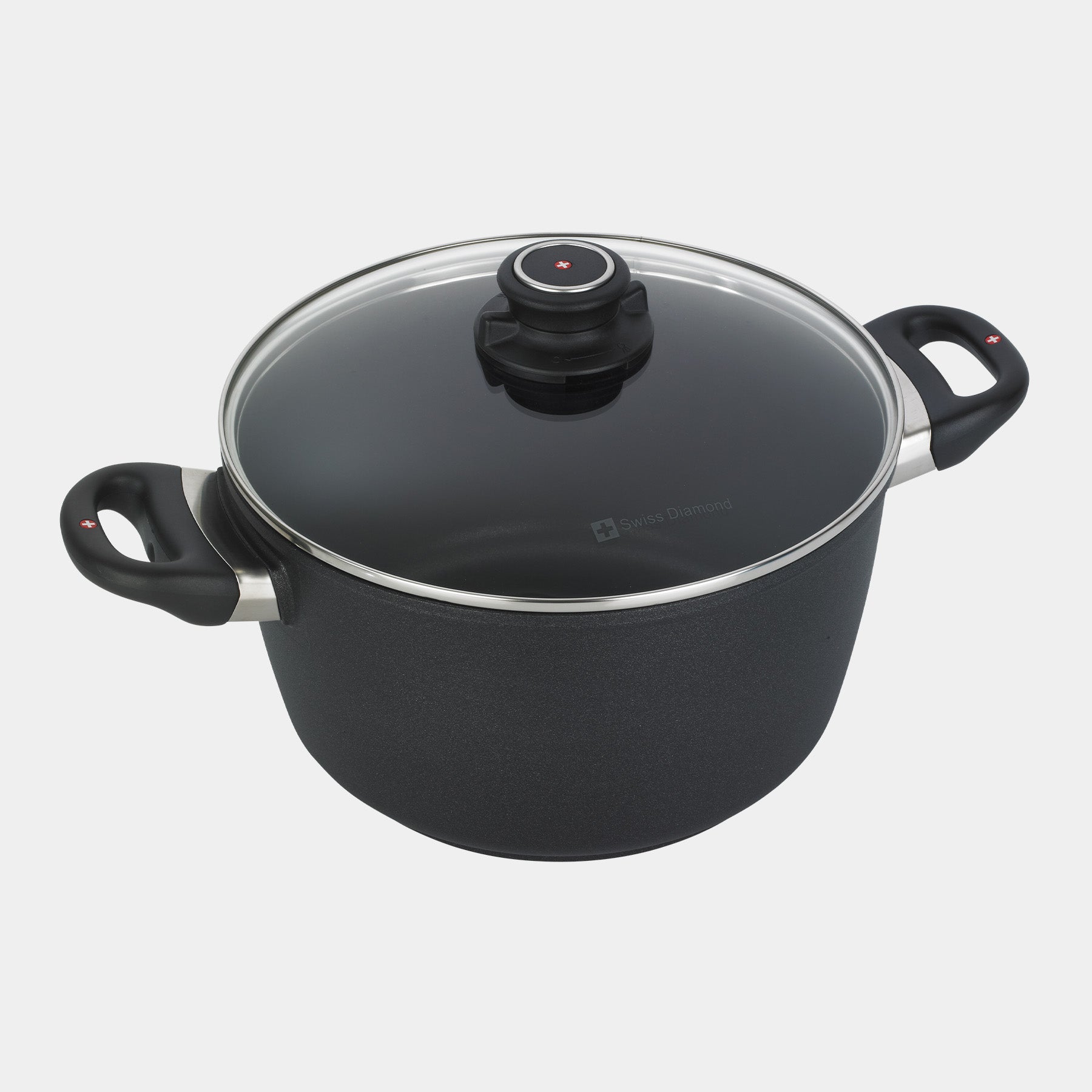 XD Nonstick Stock Pot with Glass Lid - Induction | Made in Switzerland