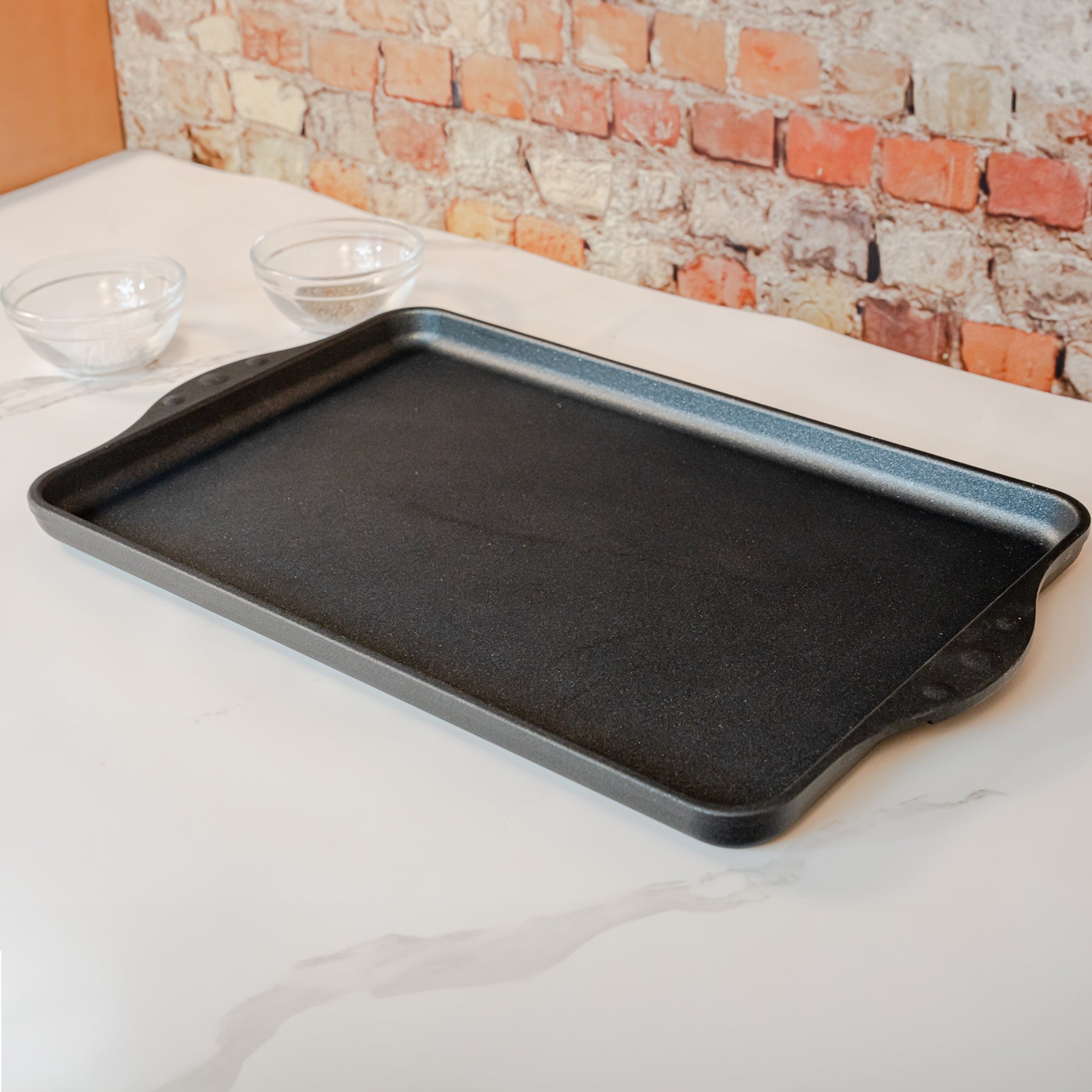 XD Nonstick 17" x 11" Double-Burner Griddle | Made in Switzerland
