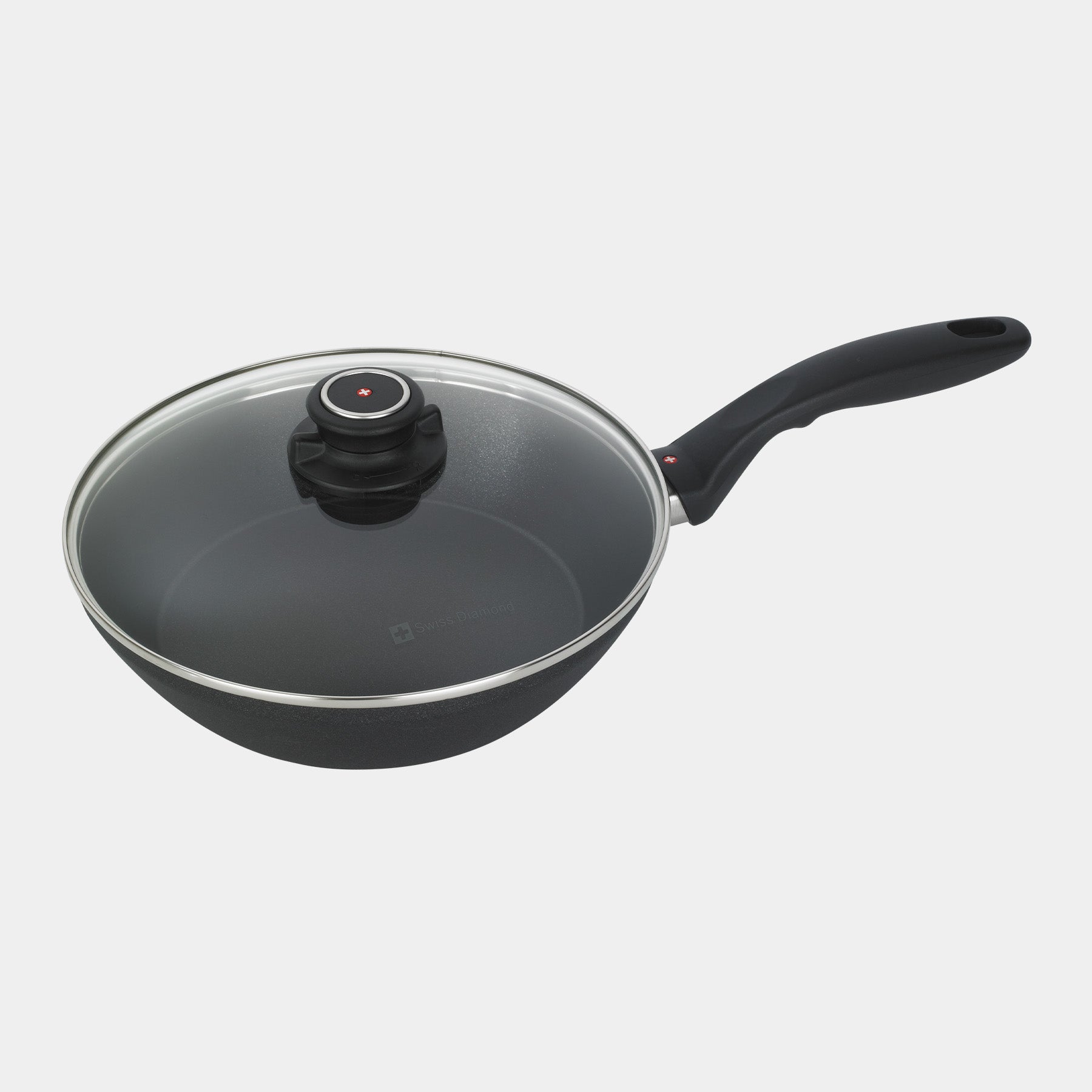 XD Nonstick Stir-Fry Pan with Glass Lid - Induction | Made in Switzerland