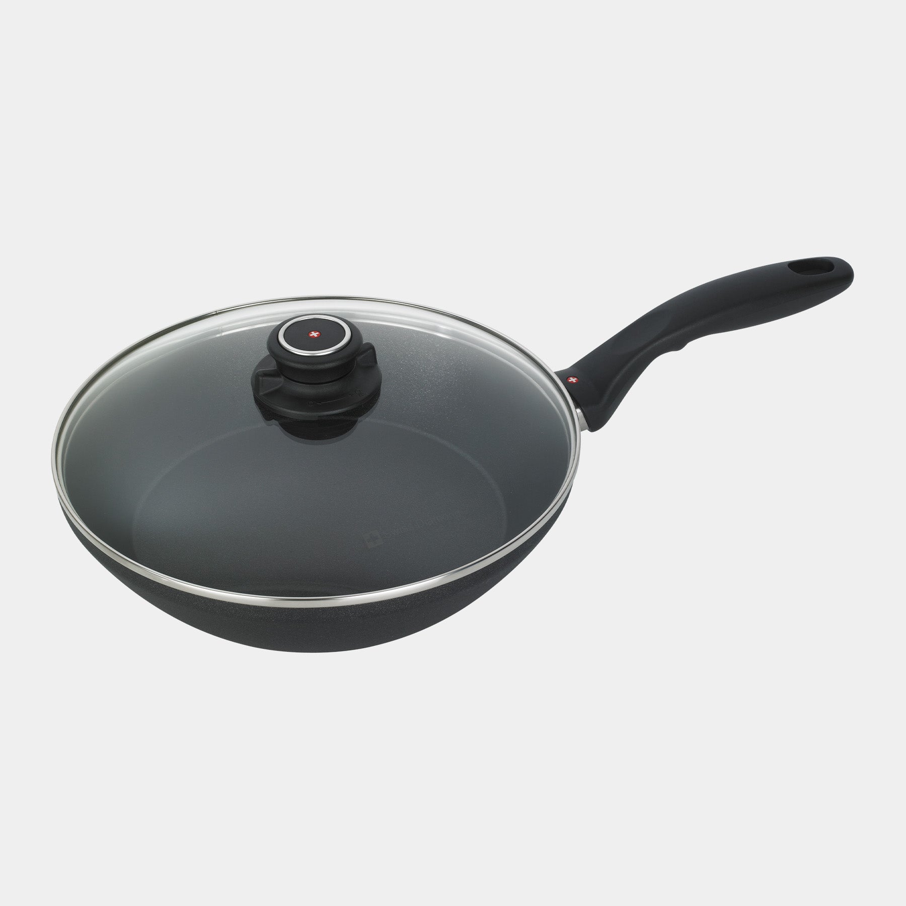 XD Nonstick Stir-Fry Pan with Glass Lid - Induction | Made in Switzerland